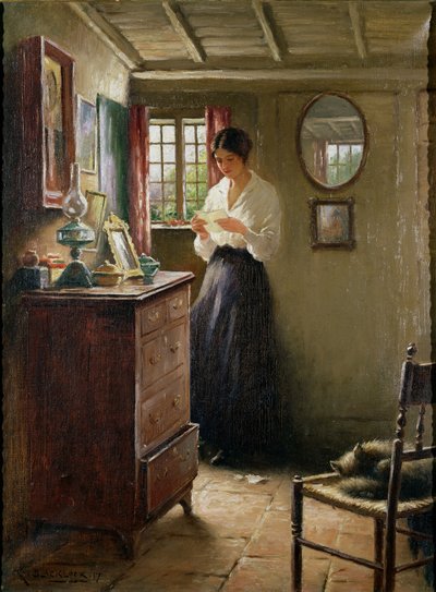 Der Brief, 1917 von William Kay Blacklock